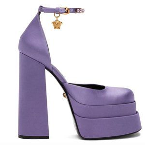 BNWT - VERSACE Purple Medusa Aevitas Platform Heels